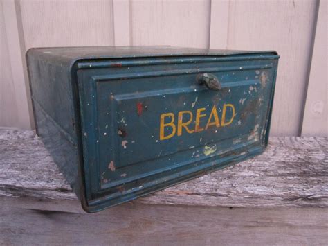 vintage metal bread box for sale|vintage wooden bread boxes.